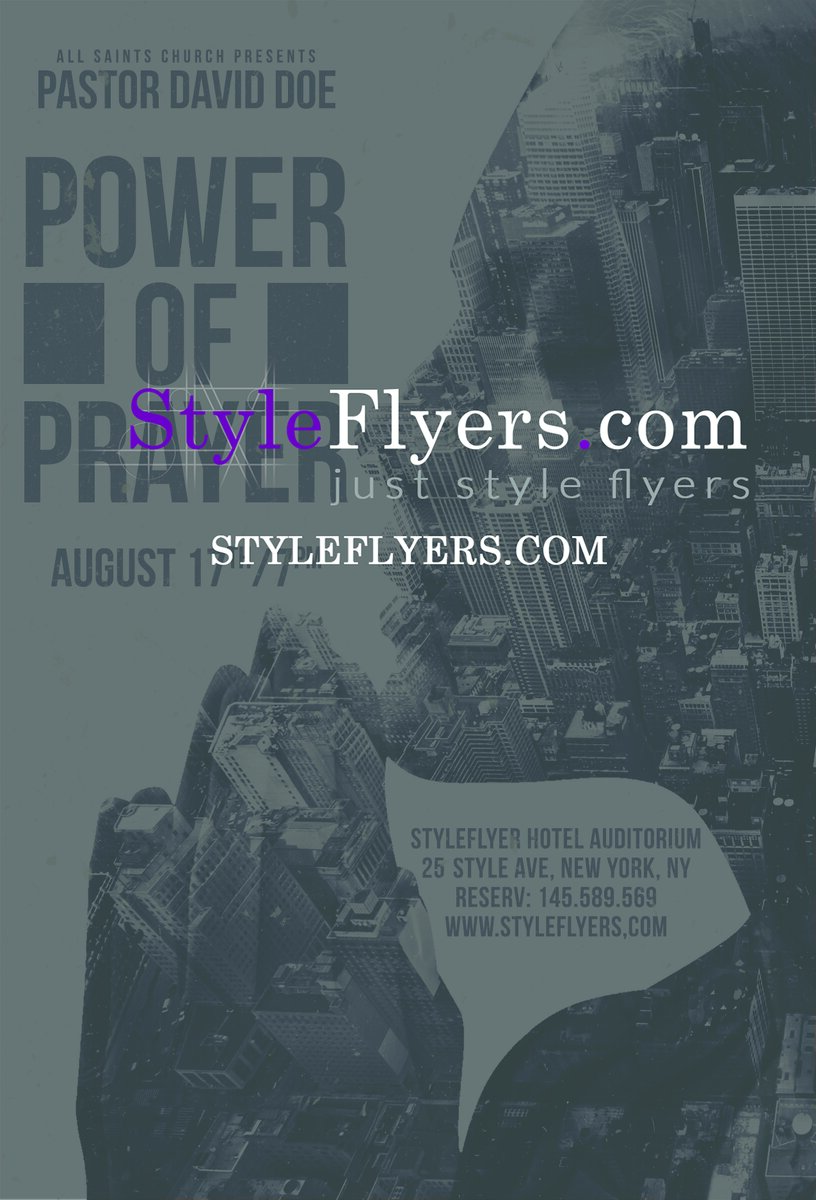 power of prayer PSD Flyer Template