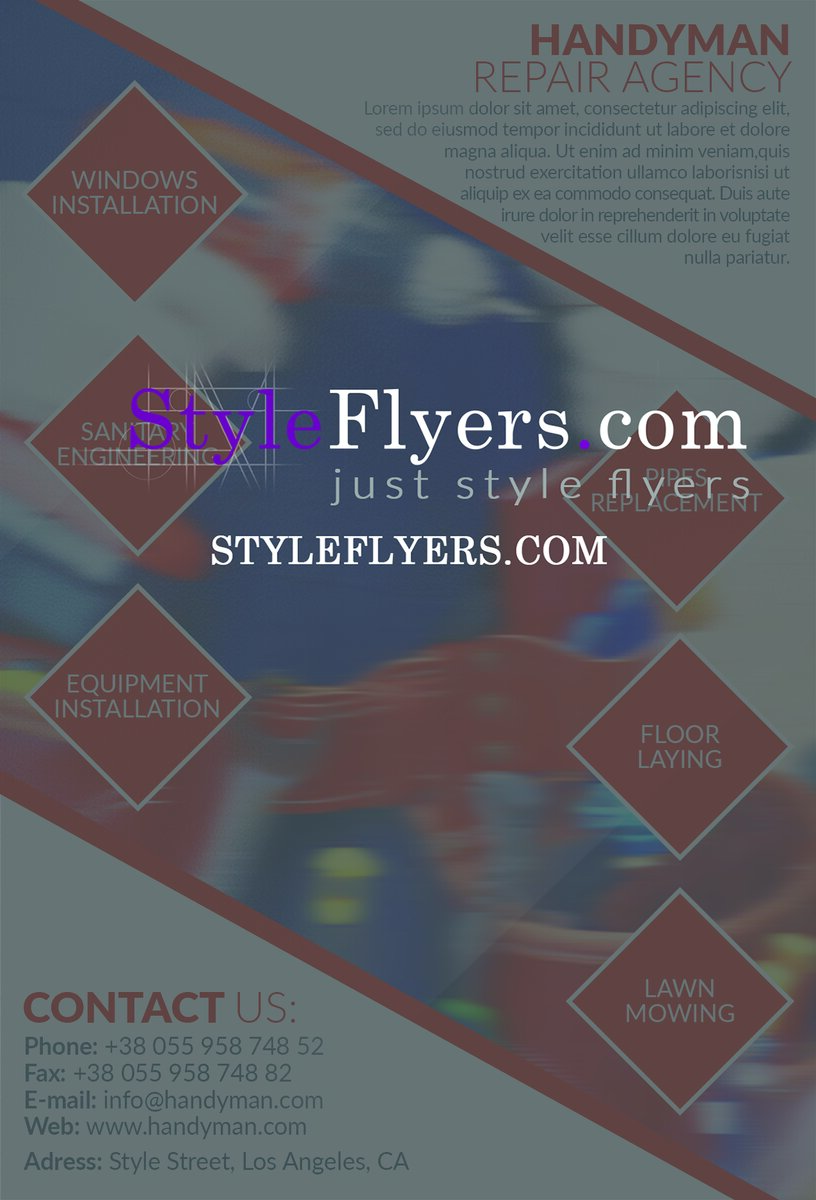 handyman PSD Flyer Template