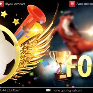 football final PSD Flyer Template