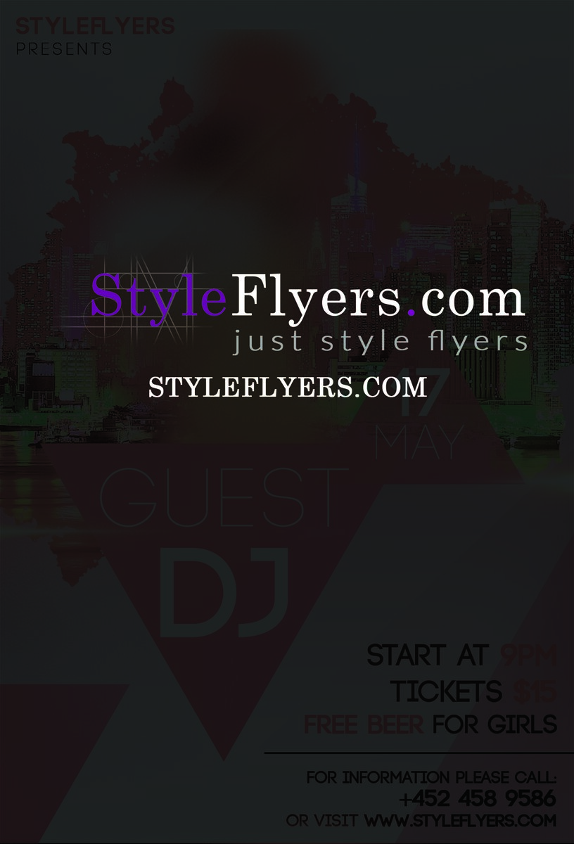 Guest DJ PSD Flyer Template
