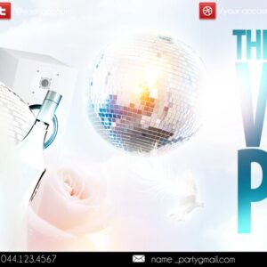 white party PSD Flyer Template