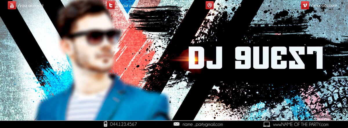 dj guest1 PSD Flyer Template