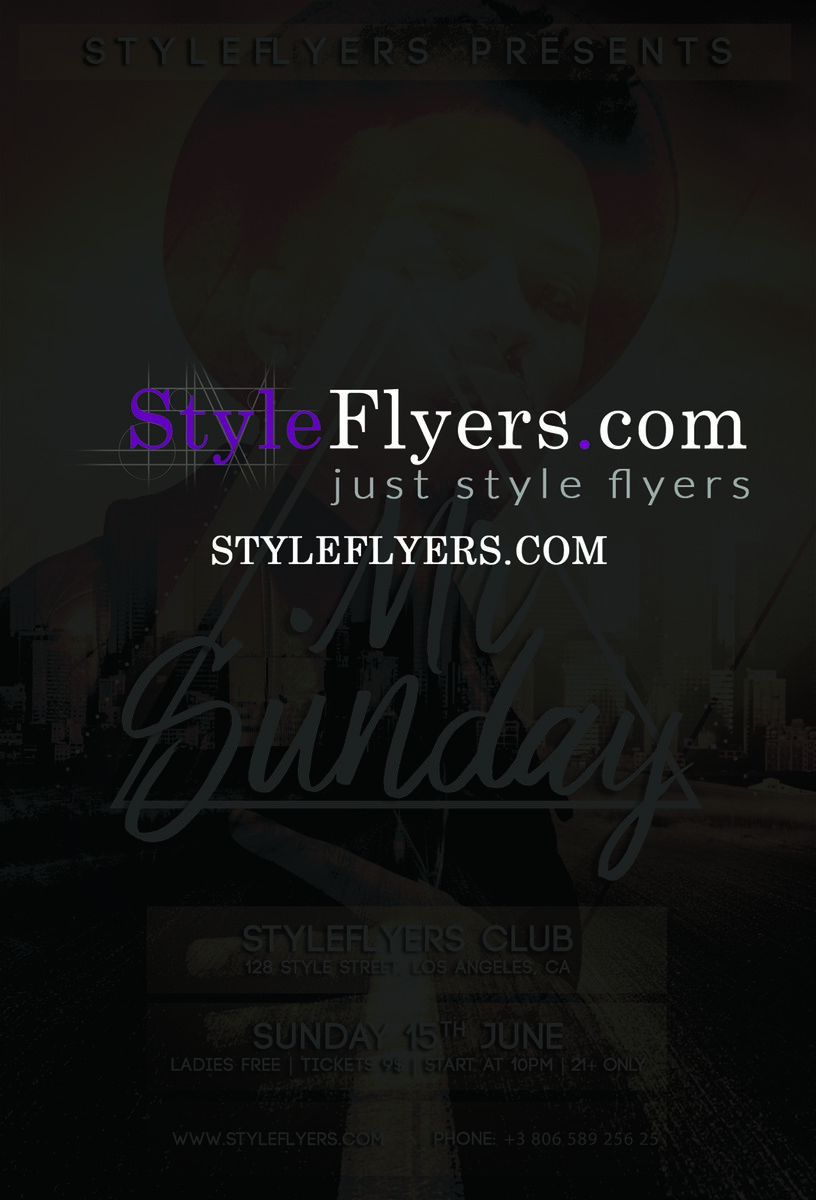 Mr. Sunday PSD Flyer Template