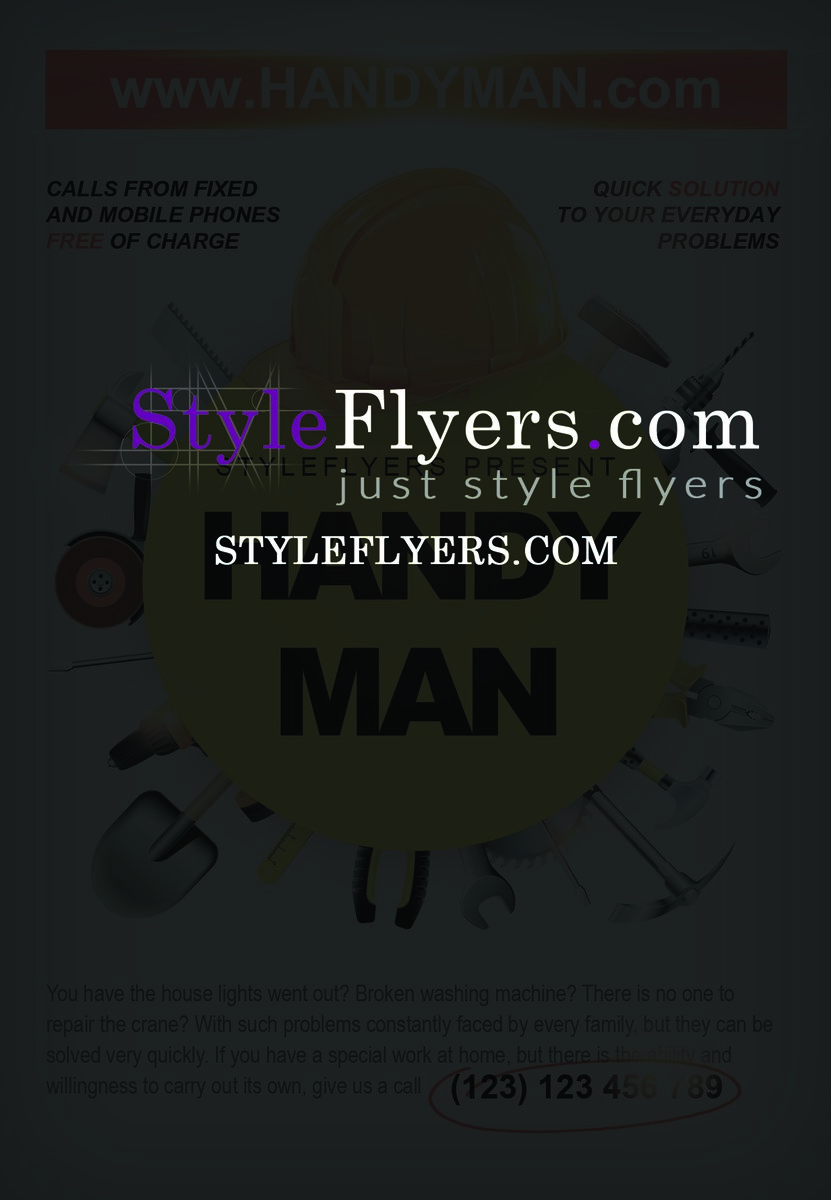 handyman PSD Flyer Template