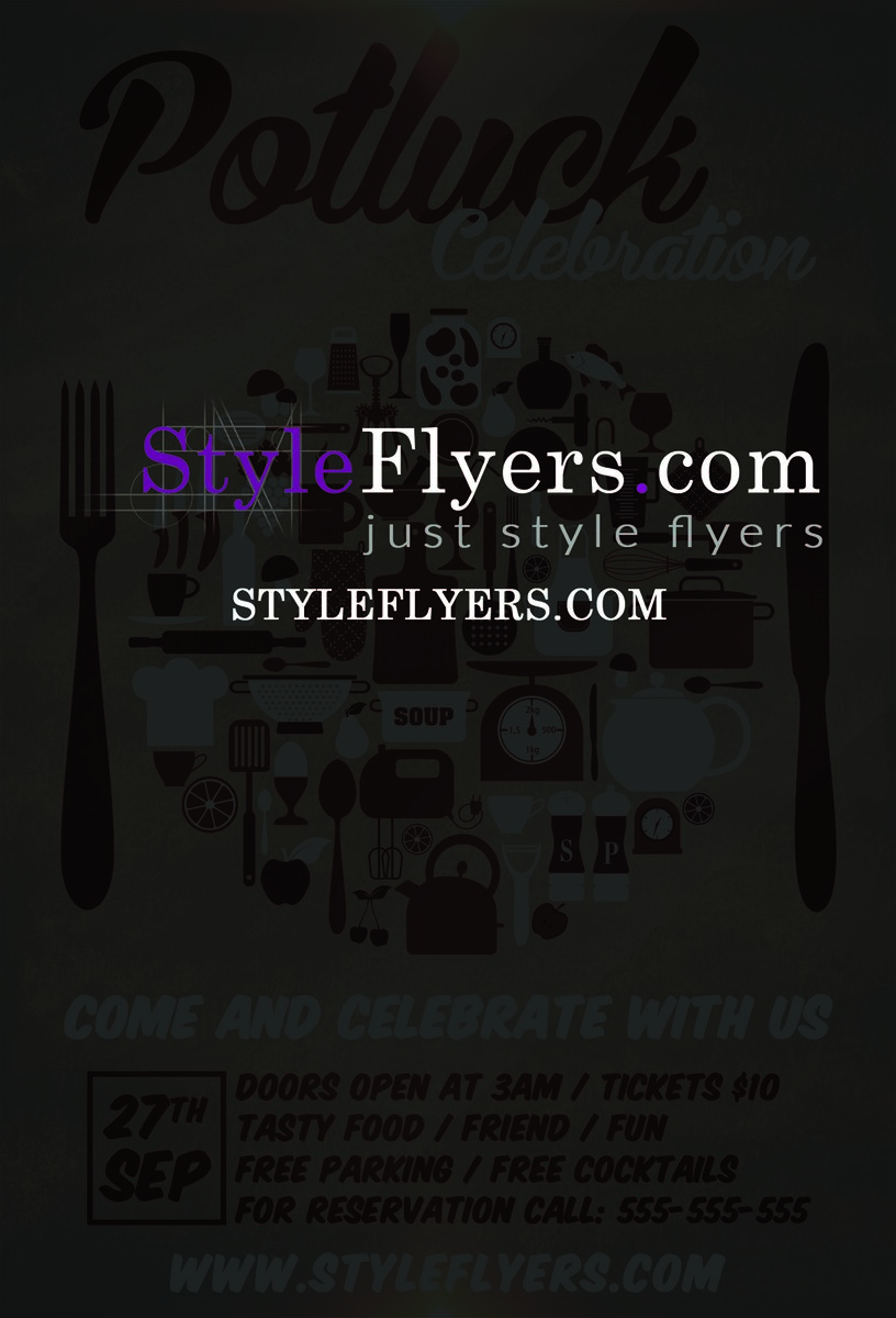 potluck PSD Flyer Template