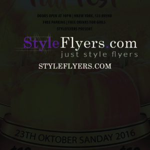 fall fest PSD Flyer Template