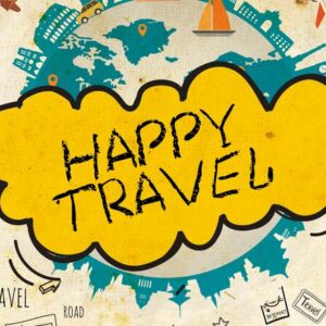 happy travel PSD Flyer Template