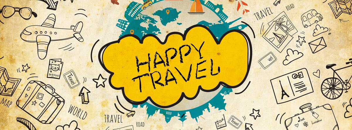 happy travel PSD Flyer Template