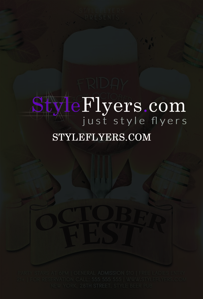Oktoberfest PSD Flyer Template