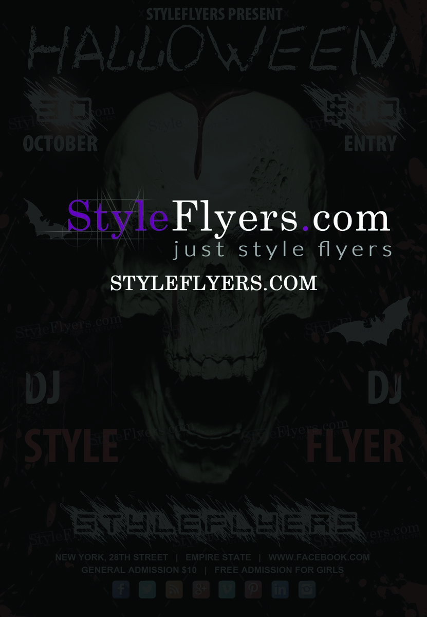 halloween1 PSD Flyer Template