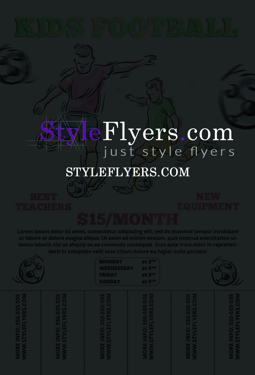 pull tab flyer PSD Flyer Template