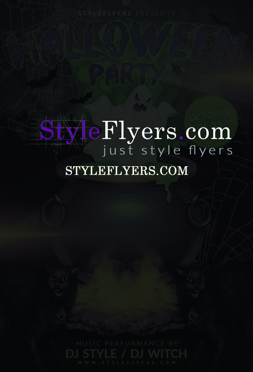Halloween PSD Flyer Template