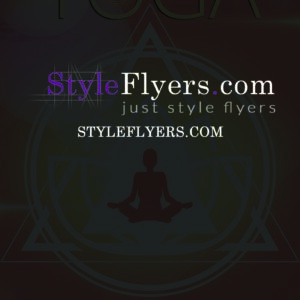 yoga flyer PSD Flyer Template