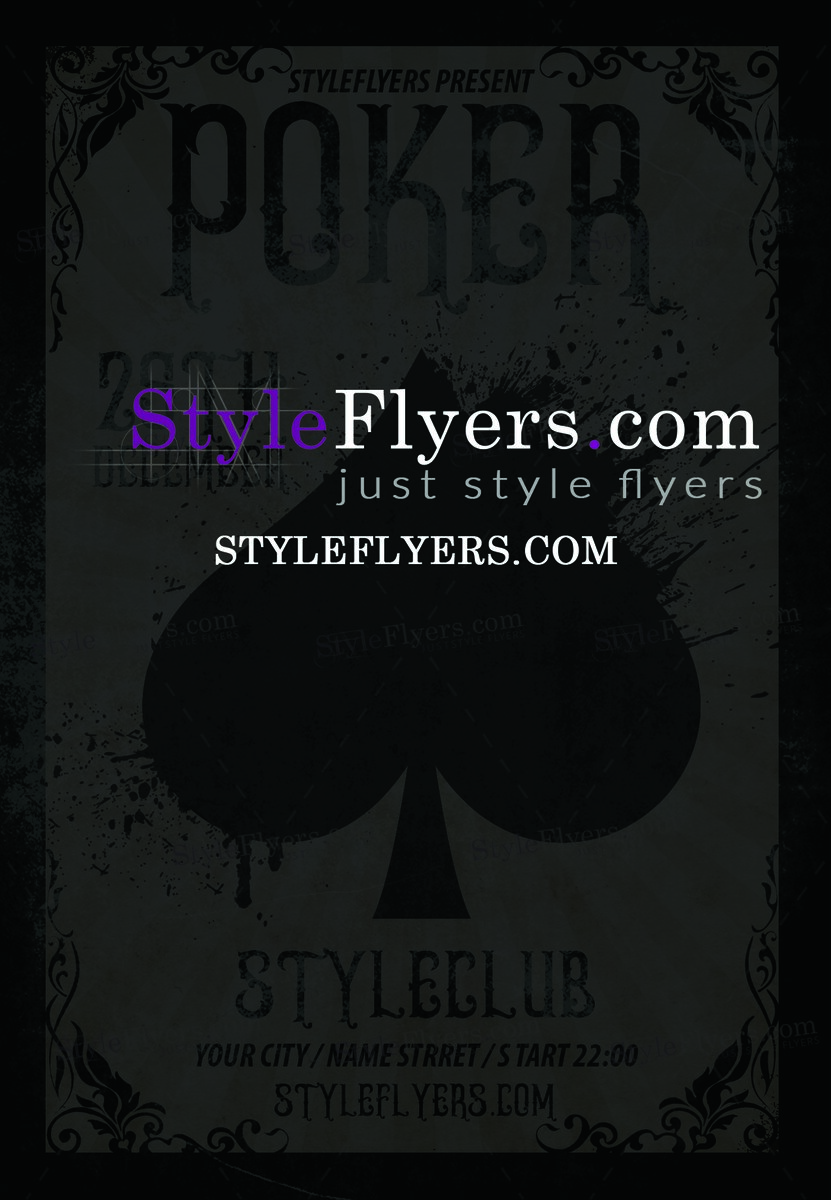 Poker PSD Flyer Template