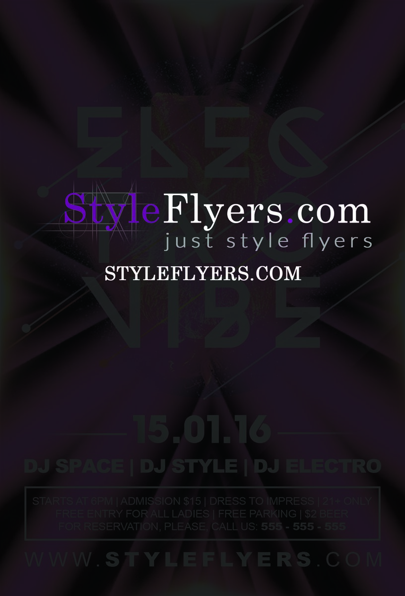 Electro Vibe PSD Flyer Template