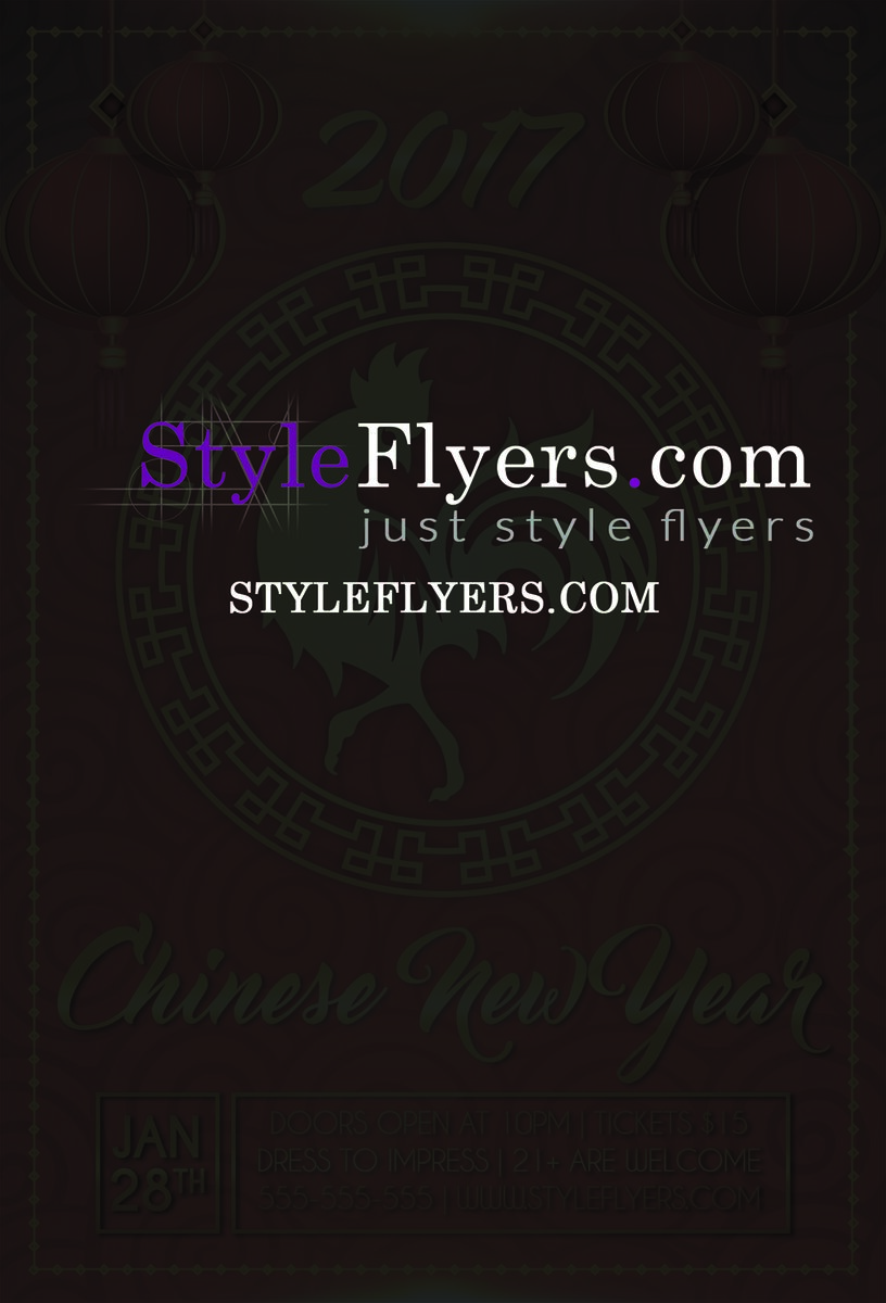 Chinese New Year PSD Flyer Template
