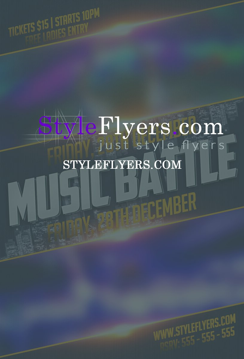 Music Battle PSD Flyer Template