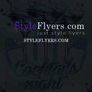 cocktails night PSD Flyer Template