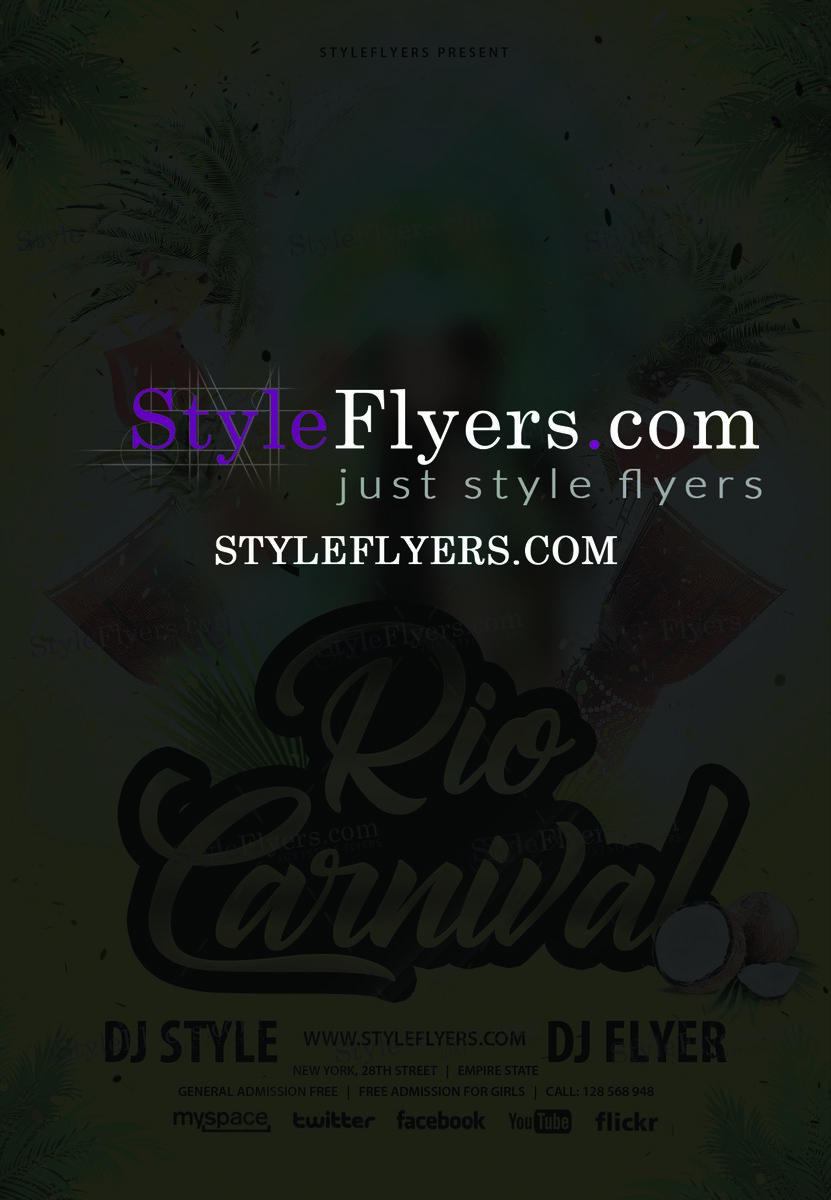 Rio Carnival 2018 PSD Flyer Template