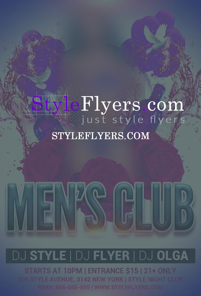 mans club PSD Flyer Template