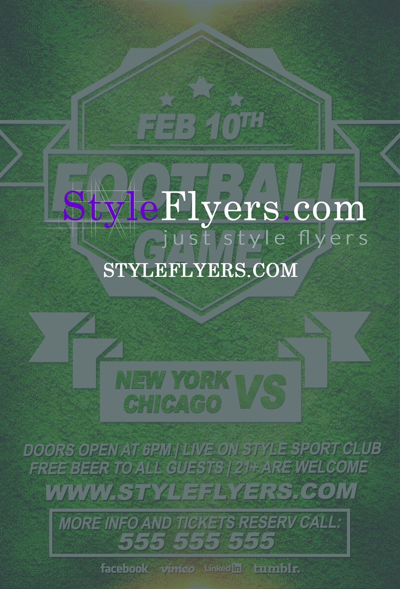 football PSD Flyer Template