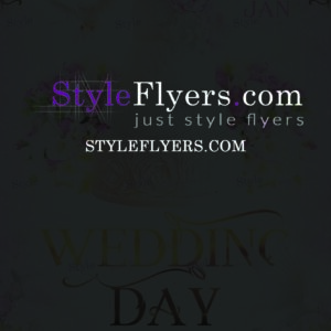 wedding day PSD Flyer Template