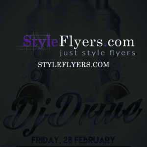 dj drive PSD Flyer Template