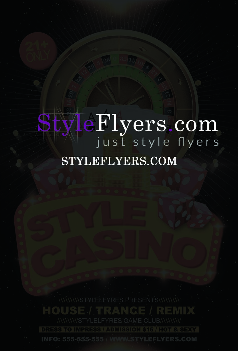 casino PSD Flyer Template