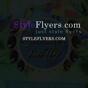 Summer Party PSD Flyer Template1