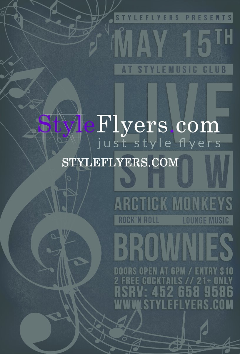 live show PSD Flyer Template