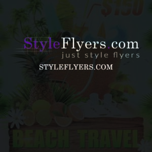 bech travel PSD Flyer Template