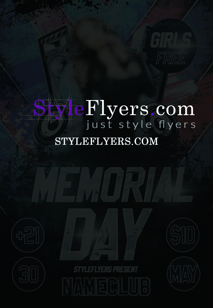Memorial Day31 PSD Flyer Template