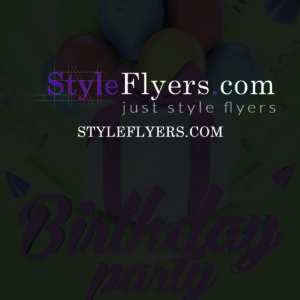 birthday party PSD Flyer Template