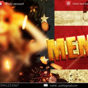 Memorial Day PSD Flyer Template