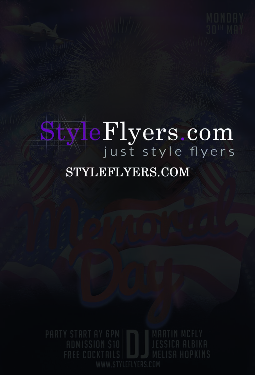 Memorial Day PSD Flyer Template
