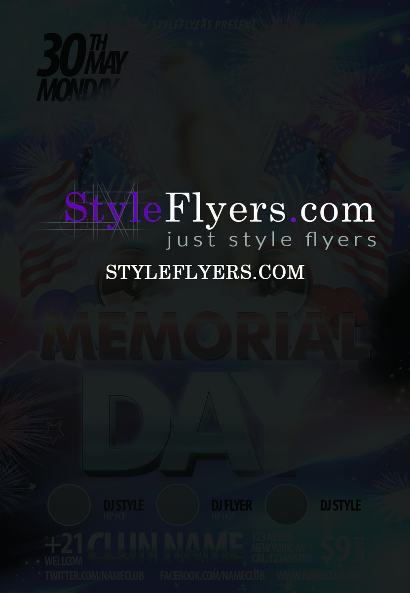 Memorial Day21 PSD Flyer Template