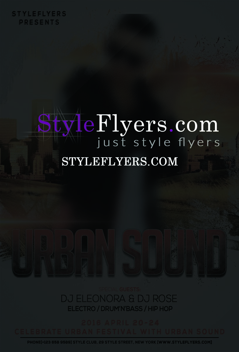 urban sound PSD Flyer Template