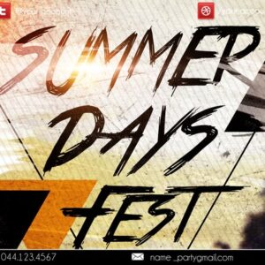 SUMMER DAYS Fest PSD Flyer Template