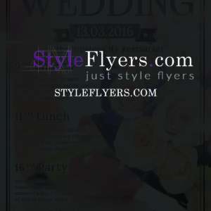 wedding day PSD Flyer Template