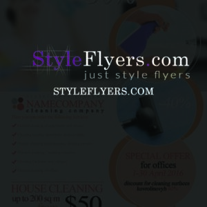 cleaning company PSD Flyer Template
