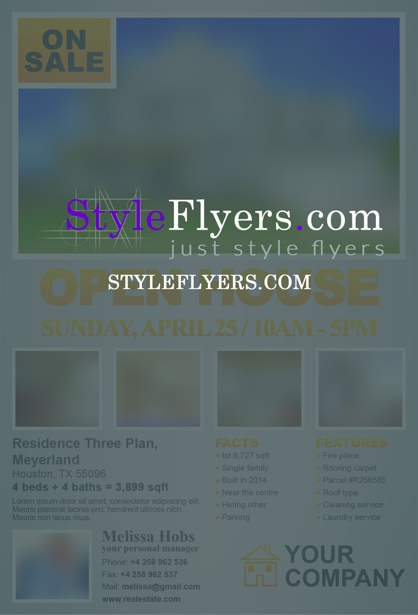 real estate PSD Flyer Template