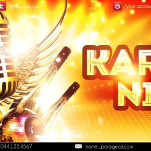 Karaoke Night PSD Flyer Template