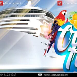 cruise travel PSD Flyer Template