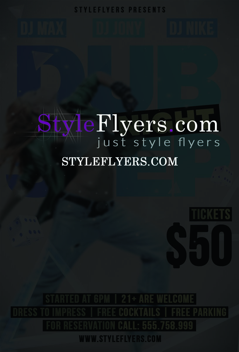 DUB STEP NIGHT PSD Flyer Template