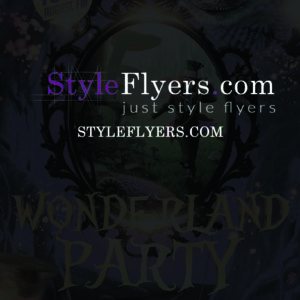 Wonderland Party Flyer PSD Flyer Template