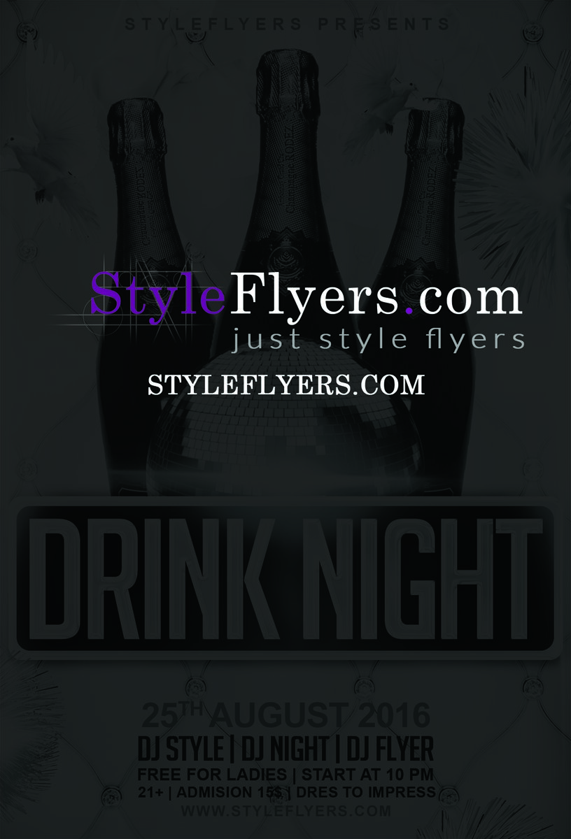 Drink Night Flyer PSD Flyer Template