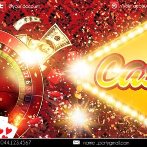 casino PSD Flyer Template