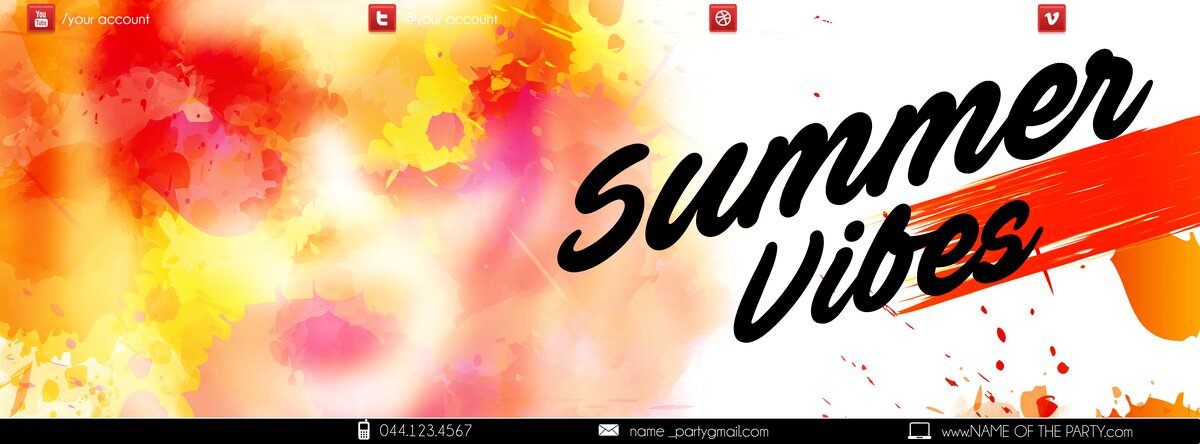 Summer Vibes PSD Flyer Template