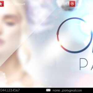 omg party PSD Flyer Template