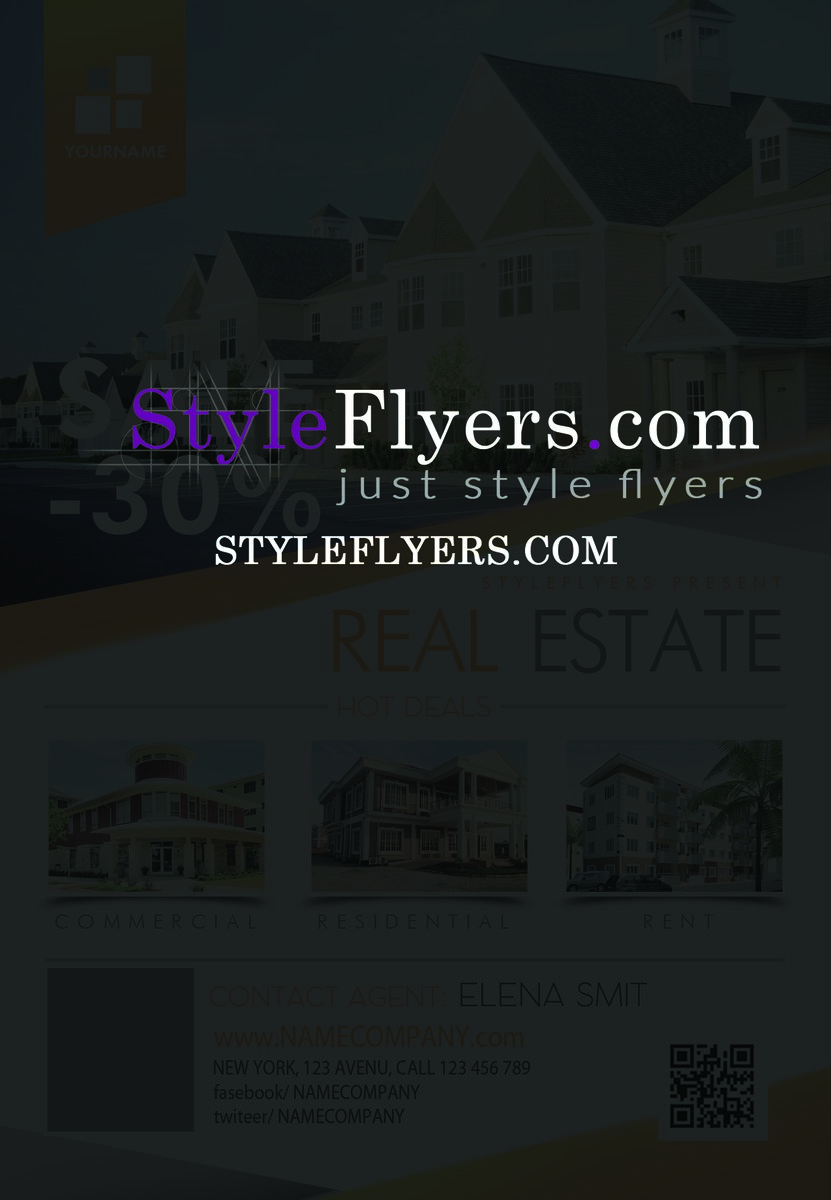real estate PSD Flyer Template